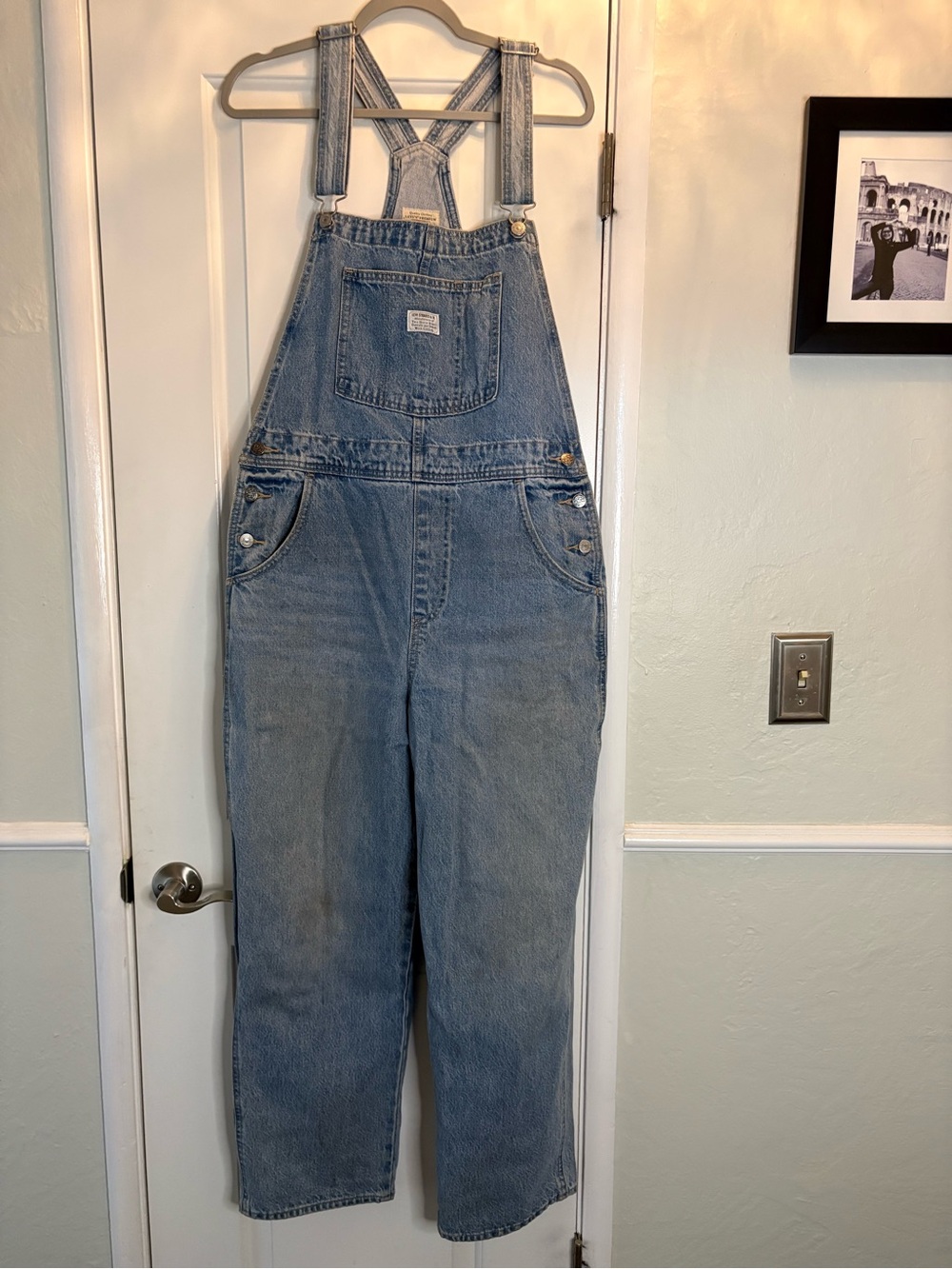 Levi’s Light Blue Denim Overalls - Size Large